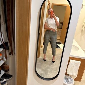 Rebecca Minkoff Black and White Plaid Pants